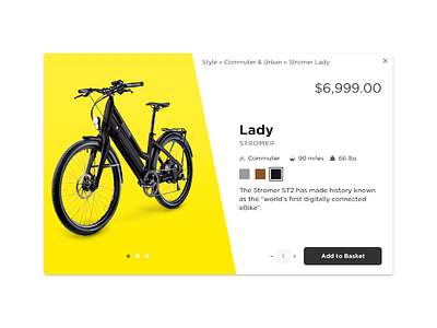 Lady - DailyUI #12 bike dailyui e commerce product