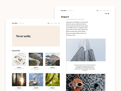 New Portfolio Site in Progress jekyll personal portfolio product design user interface