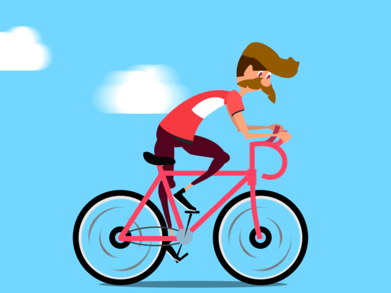 Bike 2d adobe after animation bike designer effects ilustrator motion