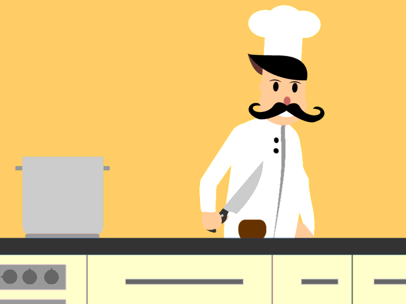 Cozinheiro Atrapalhado 2d adobe after animation cook effects illustrator