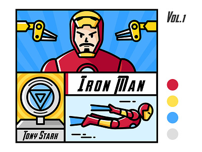 Iron Man I illustration marvel tony stark