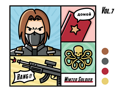 The Winter Soldier illustration marvel the winter soldier