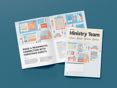 Ministry Team Spread design editorial design illustration layout magazine magazine cover magazine spread print design