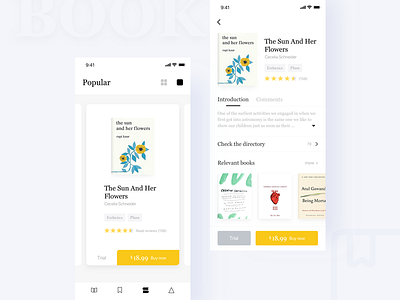 Books App 2 app book design reading ui ux