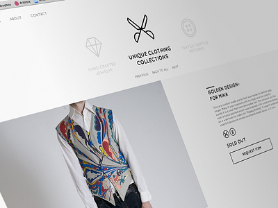 sparklina.com clean clothes commerce design e commerce fashion minimal responsive shop website white