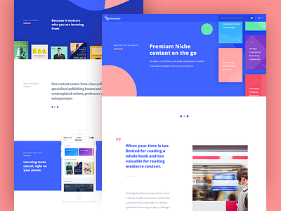 Bluesophy Landing Page