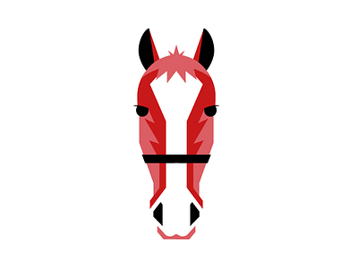 Horse illustration face geometric graphic head horse icon illustration