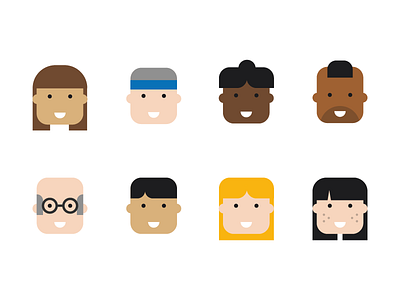 Character faces characters design faces illustration profiles