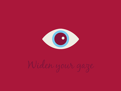 Widen Your Gaze design eye eyes gaze icon identity illustration symbol
