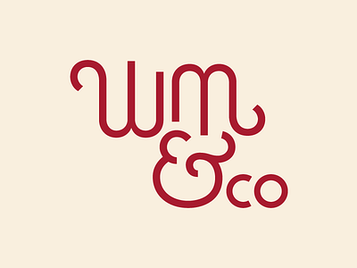 William & Co ampersand brand branding font lettering logo pub type typography