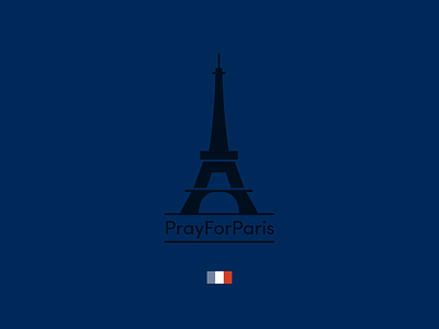 Pray For Paris eiffel tower flag france memorial paris