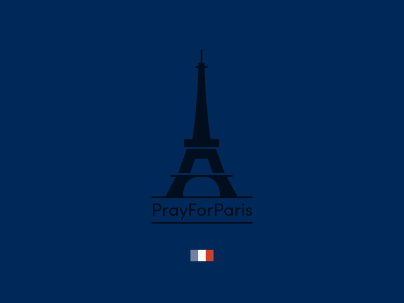 Pray For Paris memorial france flag eiffel tower paris