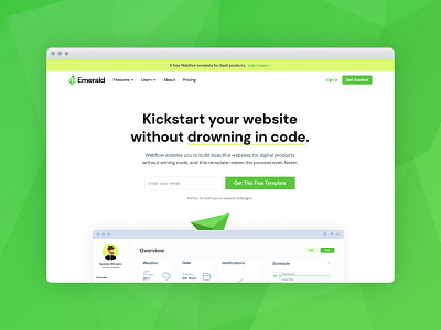 EmeraldKit - Webflow Template