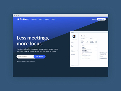 Optimer SaaS Webflow Template design saas website simple ui ux website