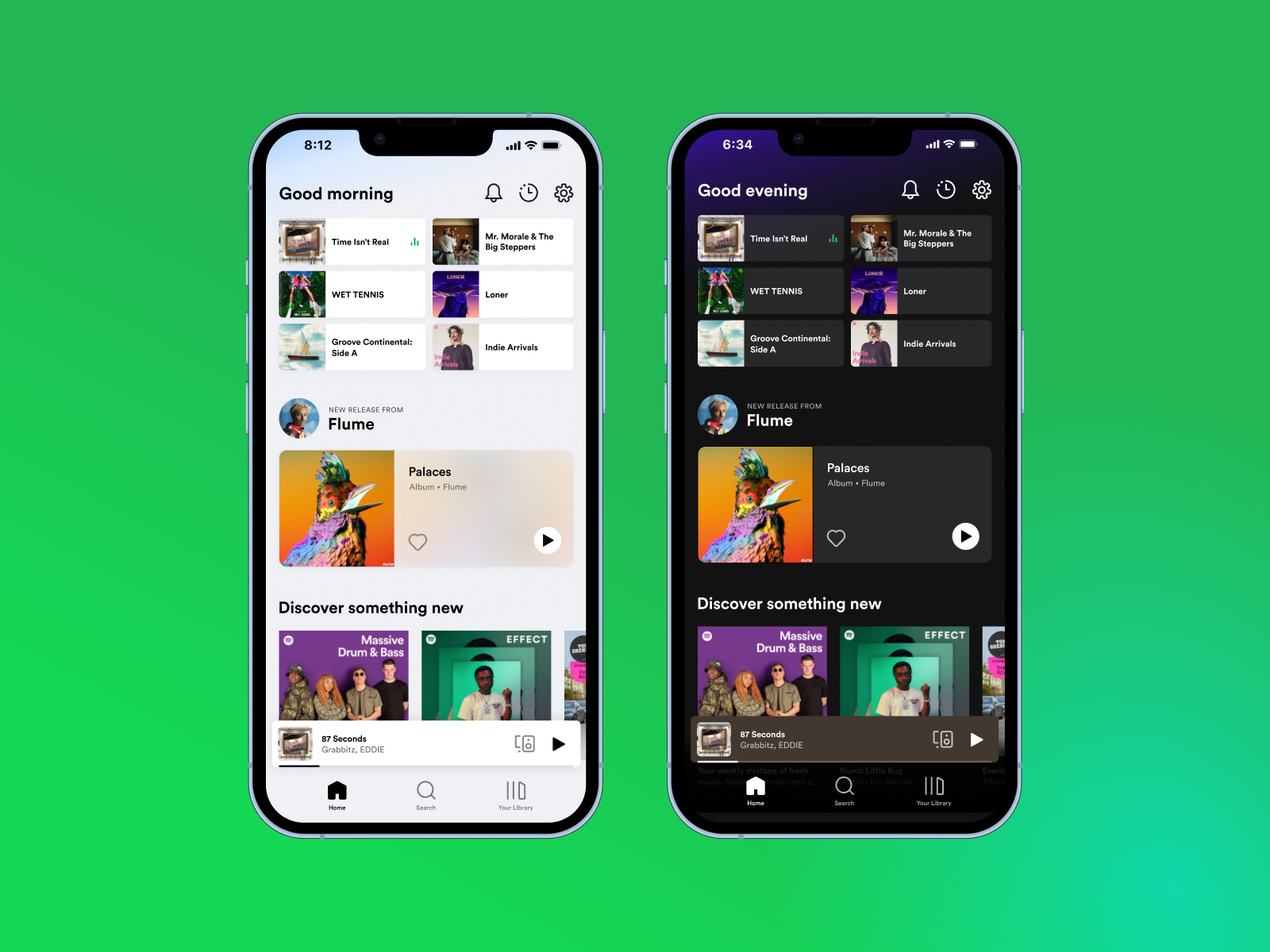 Spotify Light Mode Concept by Nikolai Bain on Dribbble