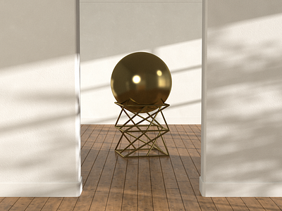 Golden Sculpture 3d 3d art cinema4d gold