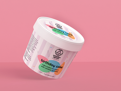 Ice Cream Packaging 3d 3d art branding cinema4d daily design ice cream logo packaging simple