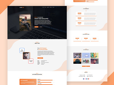 Resume Orange Theme