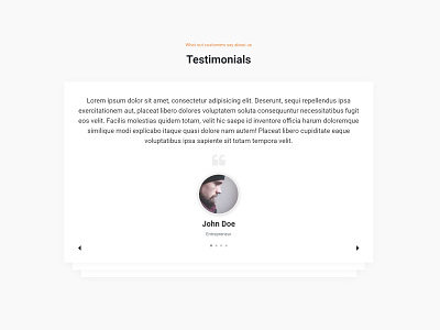 Testimonial UI Owl-carousel design