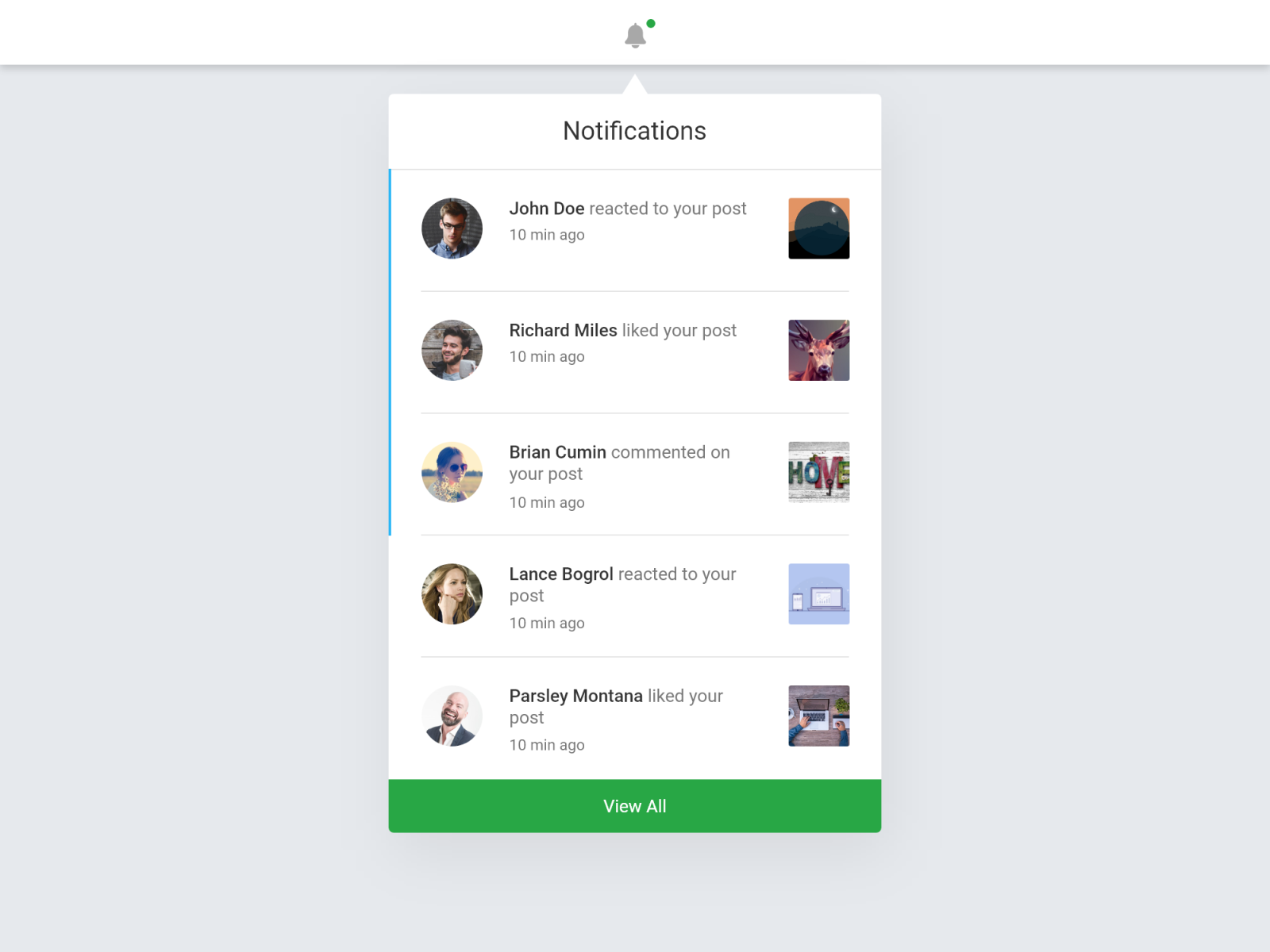 Notification ui design by Kiran Acharya on Dribbble