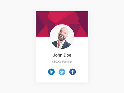 Our Team Single about us adobe xd adobexd box design card card design features page gradient design illustration material design minimalist our team profile card profile design team ui