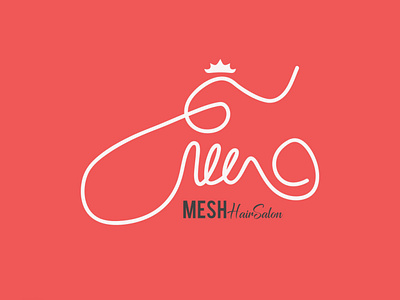 Mesh Hair Salon Logo branding hair salon logo mesh hair mesh hair salon logo