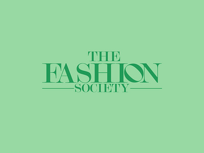the fashion society brand branding logo the fashion society the fashion society logo typography