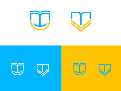 Learning school brand design icon logo logo design monogram