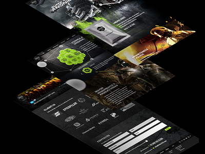 HIDRO 220 website energy drink parallax ux web web design