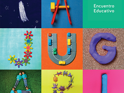 ¡A JUGAR! branding colors event identity kids logo pantone play
