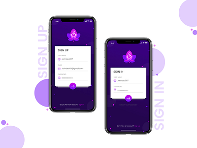 SignUp/SignIn App Screen