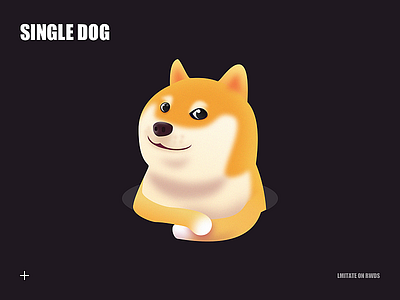 single dog illustration