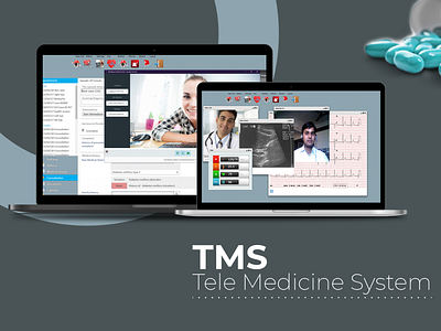 TMS – Tele Medicine System android development illustration ios logo ui