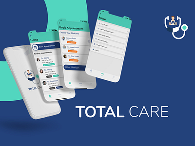 Total Care design development illustration ios