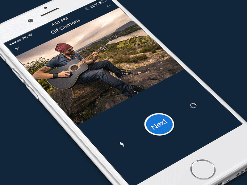 Gif Sharing Social App Ui android camera development icon ios social