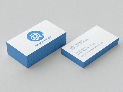 Roscommon Business Cards a analytics businesscards cards data design graphic knot logo moniker r