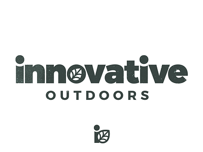 Innovative Outdoors bold brand concept icon innovative landscape logo montgomery outdoor texas