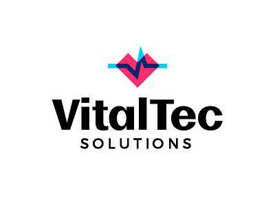 Vitaltec 1 body doctor health healthcare heart logo medical monitor tech