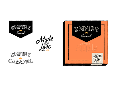Empire Caramel 2 apple branding candy caramel logo packaging style sweets treats