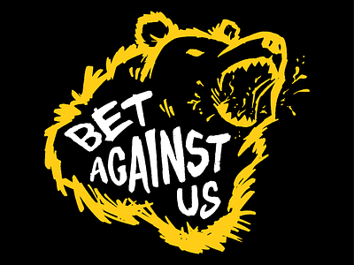 BAU Bruins bear betagainstus boston bruins design dog hockey illustration logo nhl swag tee shirt vector