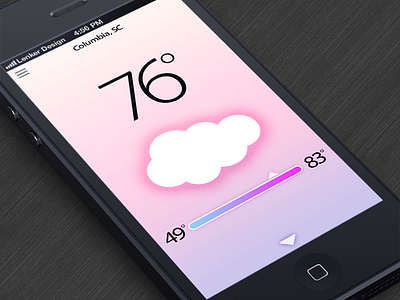 FEEDBACK PLEASE! app app design blue clouds design illustration ios iphone iphone app minimalist pink purple simple ui ux weather