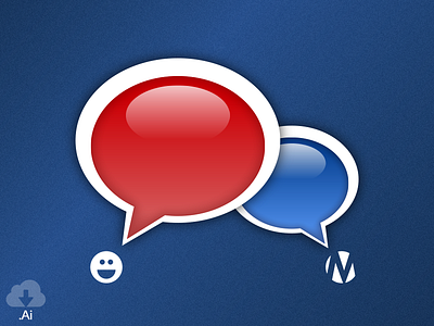 Let's Chat! chat chat bubble design free freebie freebies icon illustration ios ui web