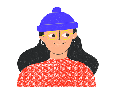Avatar avatar character character design design girl glasses hat human portrait texture woman
