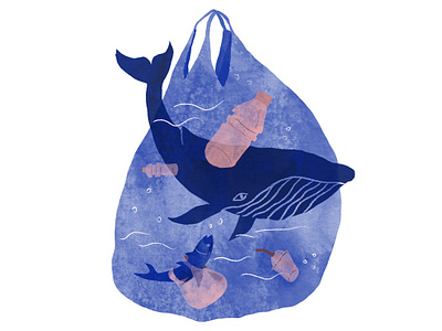 Surfrider Foundation Sofia 2018 animals bag fish nature ocean plastic save sea texture tote water
