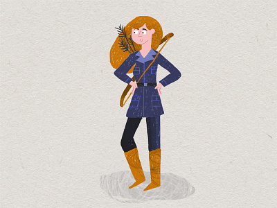 lady adobe adventure brush character girl illustration photoshop texture