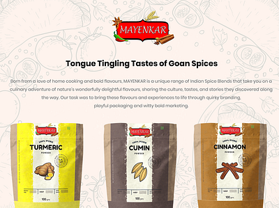 Spice Brand Packaging & Marketing branding design food packaging design typography