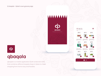 qbaqala - Online Grocery Store Branding & UI/UX branding illustration interaction design logo typography ui user experience user interface user research