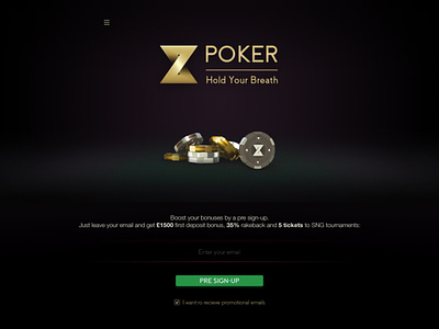 Z Poker site design logo site ui ux web zpoker