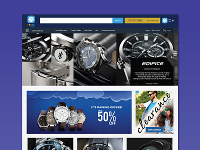 eCommerce Website - Page 1 designer ui design web design
