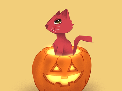Animal Wisdom Wednesday 5 animal facts cats halloween illustration pumpkin